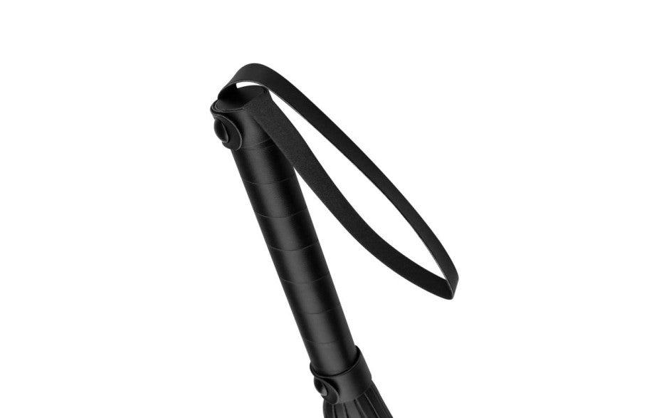 Faux Leather Flogger Black