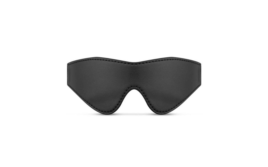 Faux Leather Blindfold Black