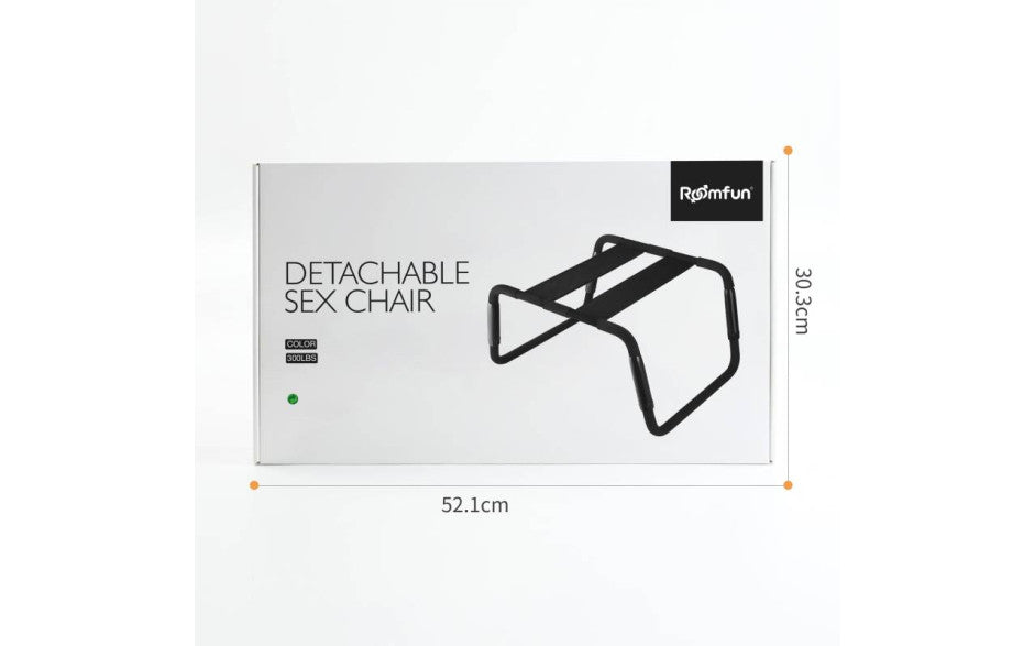 Sex Chair Adjustable Height Black PU Seat