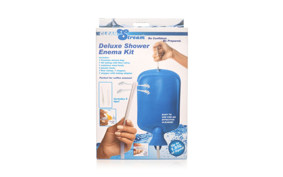 Deluxe Shower Enema Bag and Nozzle Kit