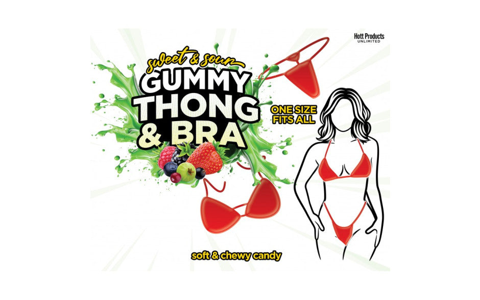 Sweet and Sour Gummy Thong and Bra