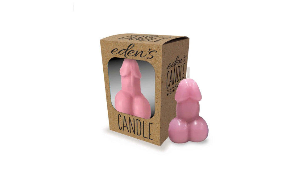 Eden’s Candle Vanilla Scented Penis POP Display of 12 Candles