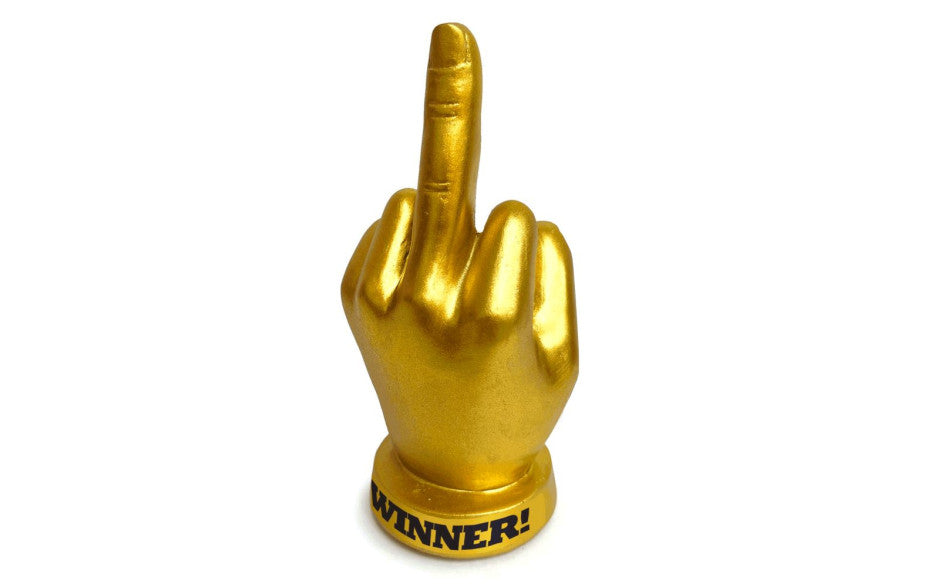 Golden FU Finger Trophy