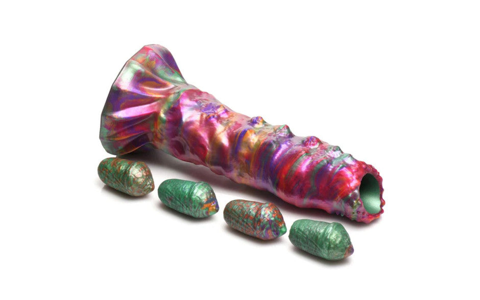 Larva Silicone Ovipositor Dildo w/ Eggs