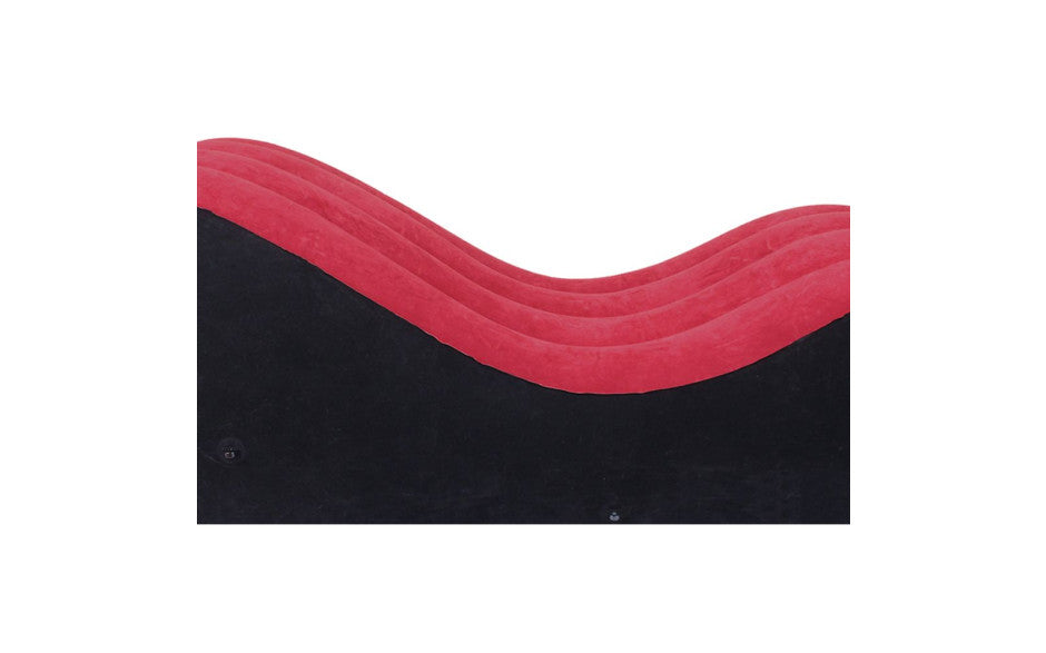 Large 1.5m Inflatable Suede Love Lounge with Handrail