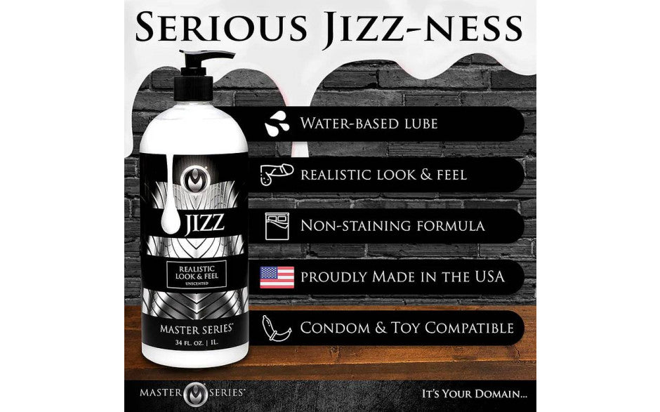 Jizz Unscented Water Based Lube 34oz
