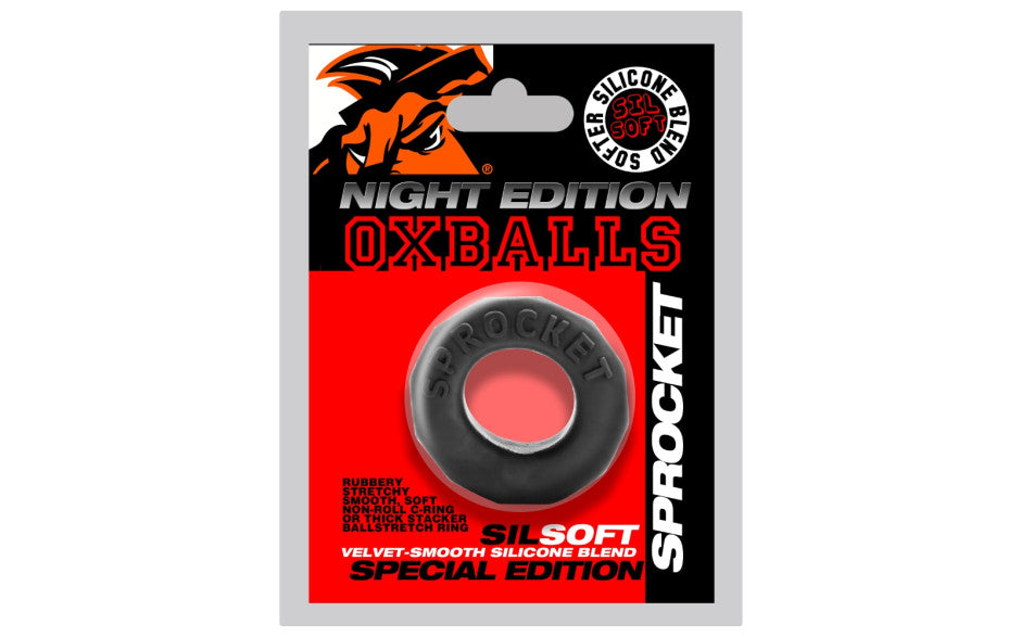 Sprocket Comfort No-Roll Cock Ring Night