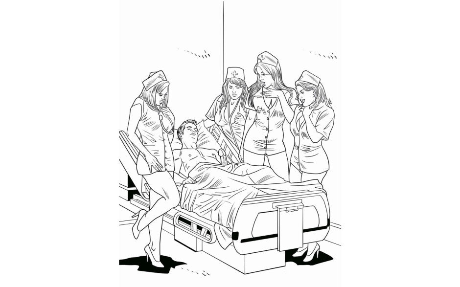 XXX Nurses Colouring Book