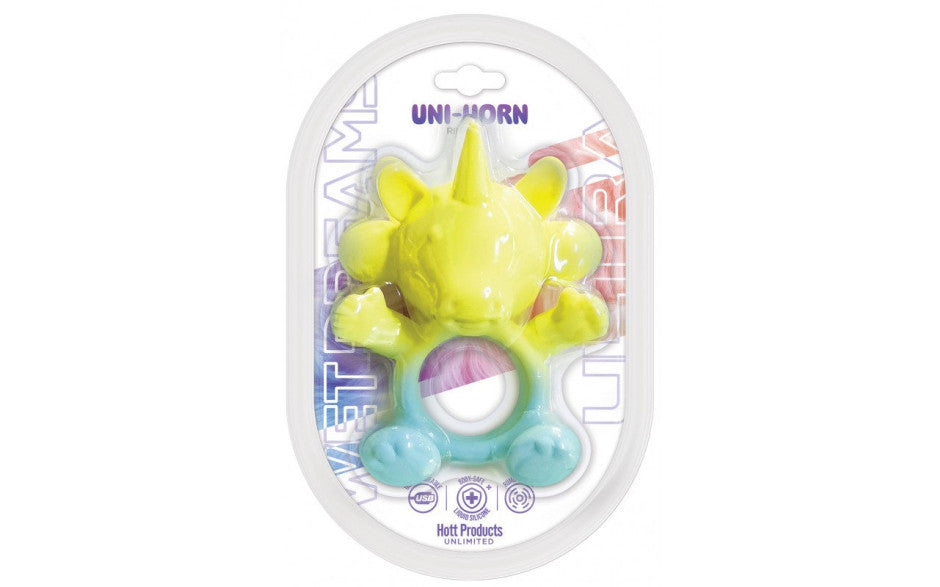 Wet Dreams Ultra 20 Mode USB Silicone UniHorn Cock Ring