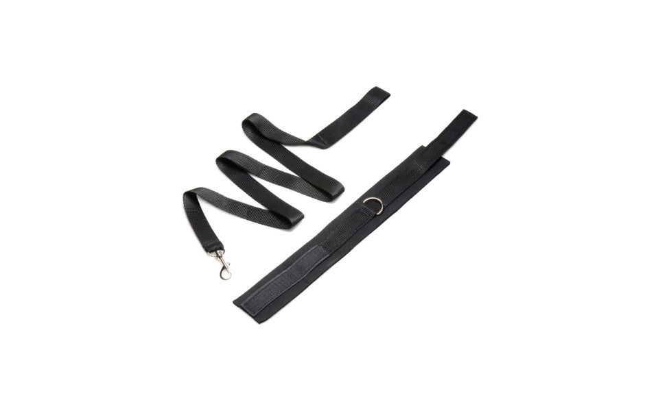 Neoprene Collar And Leash Set Black