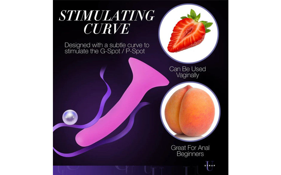 Pink Silicone Strap-On Dildo Small