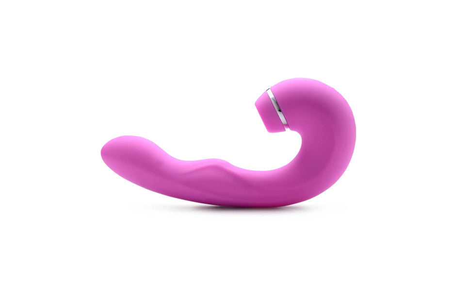 Shegasm 5 Star 10X Tapping G-Spot Vibe w Suction Pink