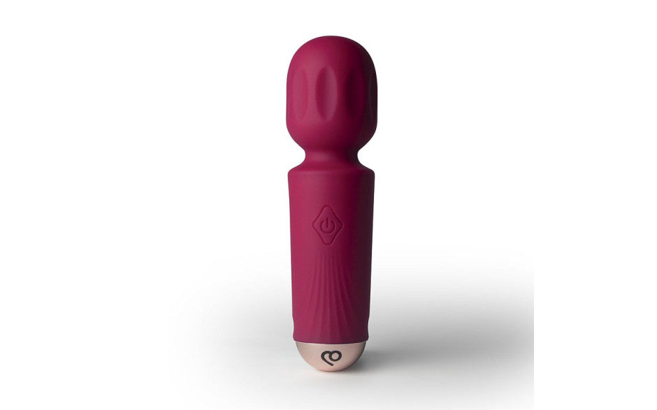 Rechargeable 16 Mode Silicone Mini Wand Azalea Red