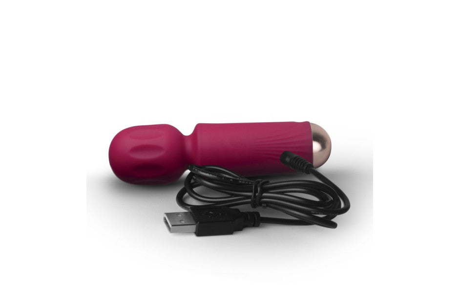 Rechargeable 16 Mode Silicone Mini Wand Azalea Red