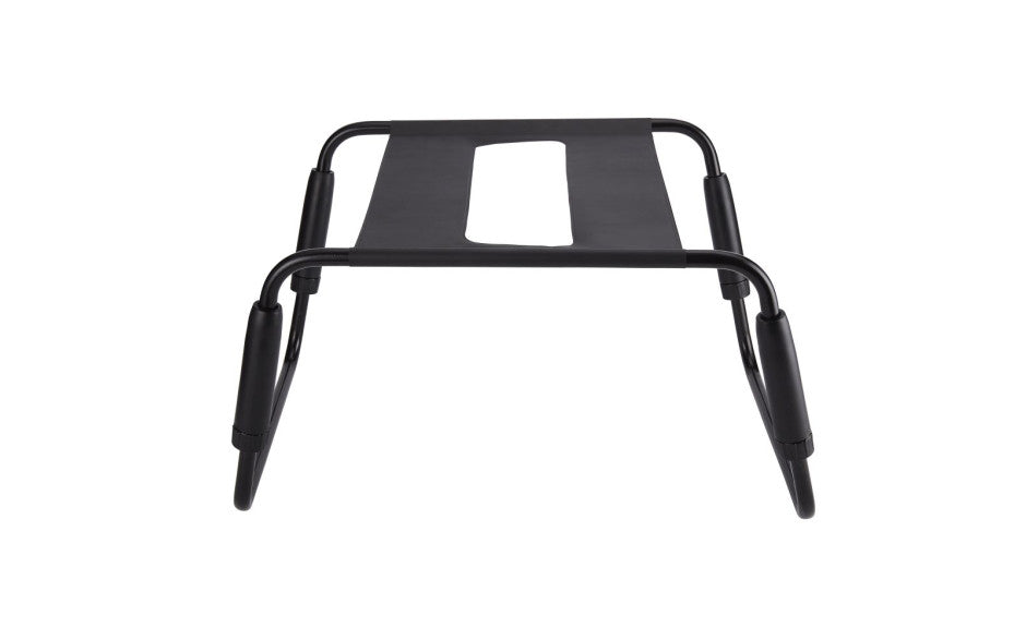 Sex Chair Adjustable Height Black TPU Seat