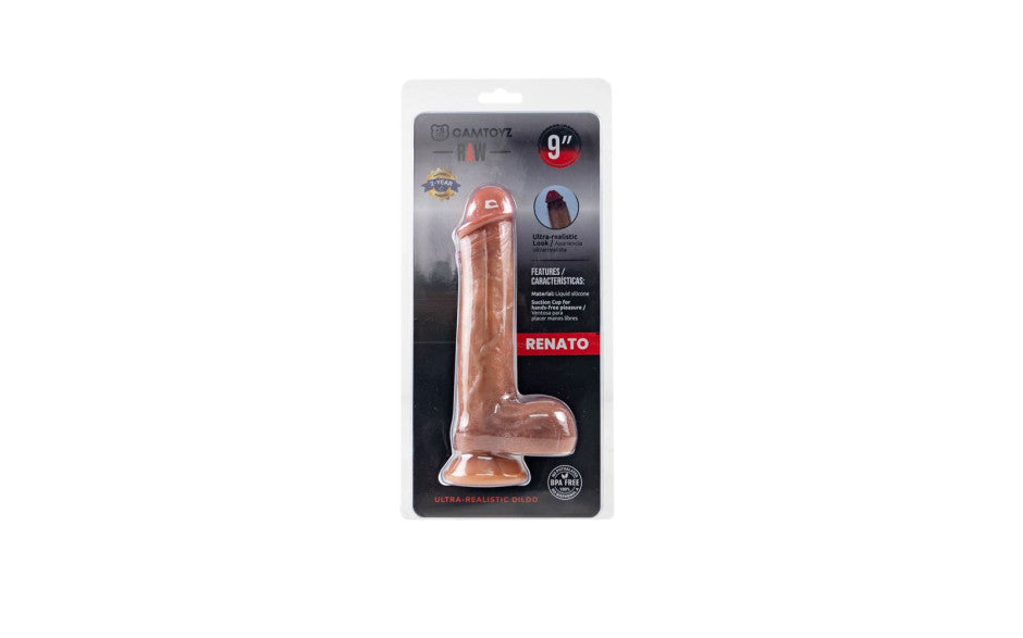 Ultra Realistic 23cm Silicone Dildo Renato