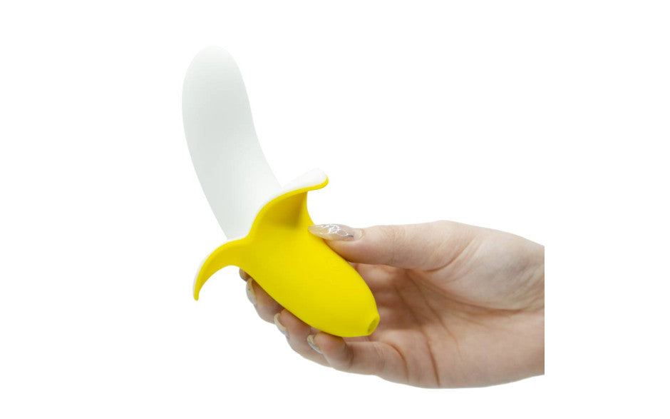 Banana Bliss 13cm Silicone Slimline Vibrator Massager