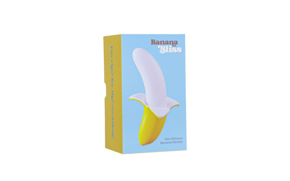 Banana Bliss 13cm Silicone Slimline Vibrator Massager