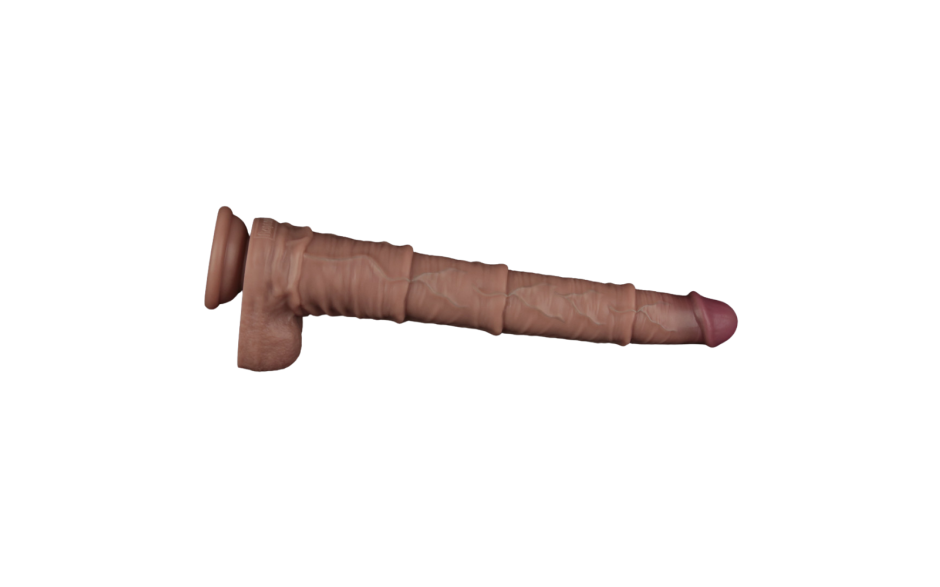 16in Dual Layered Bendable Silicone Cock XXL