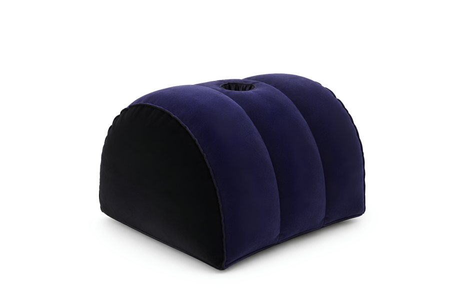 Inflatable Sex Positioning Half Dome Cushion with Toy Holder