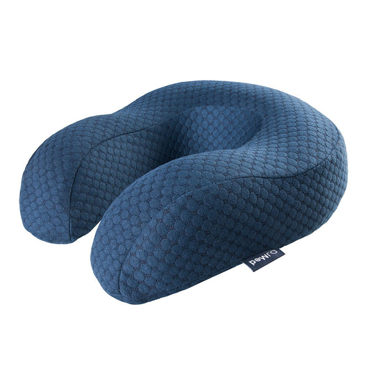 Premium Ergonomic Memory Foam Neck Pillow for Travel, Home & Office
