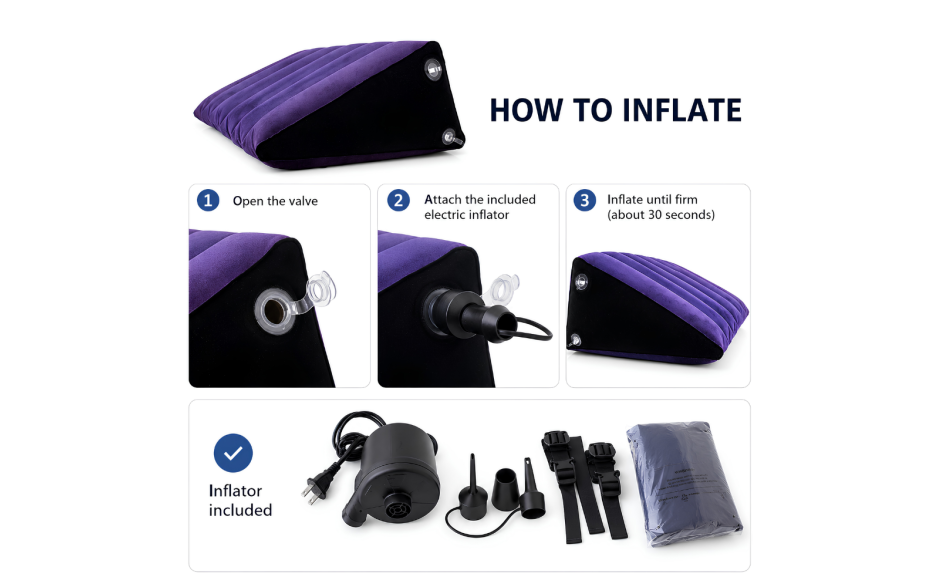 Large Inflatable Sex Positioning Wedge Cushion