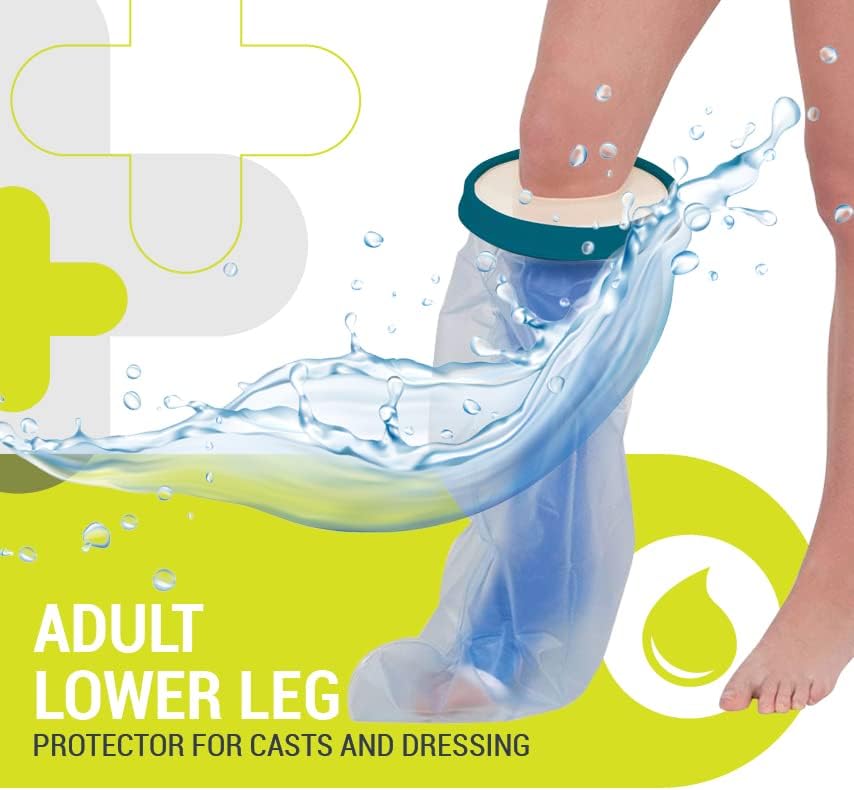 VitaPlus Cast Protector - Comfi-Fit Lower Leg Waterproof Cover for Shower & Bath Adult