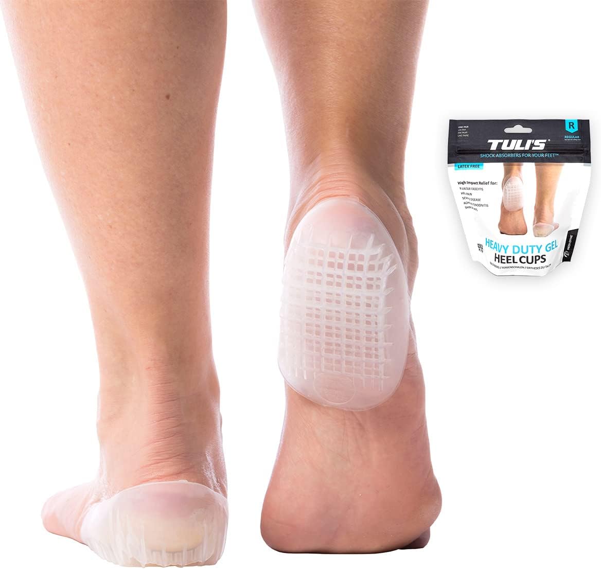 Tuli'S Heavy Duty Heel Cups - Clear