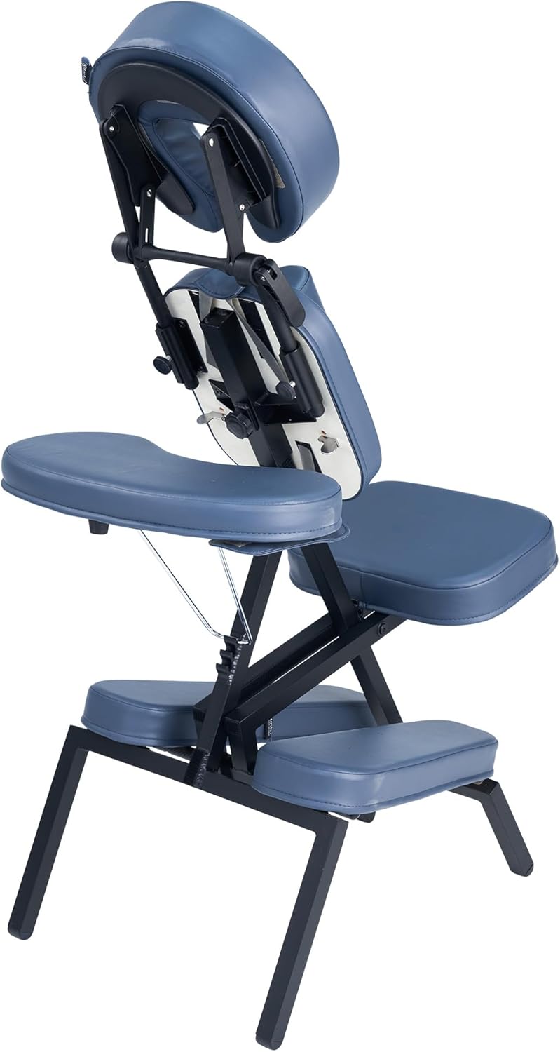 Allcare Elite Massage Chair — Navy | Portable Professional Massage Cha