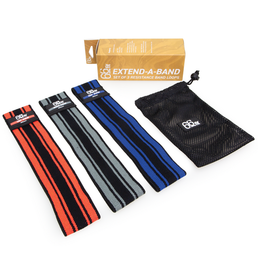 Fabric Resistance Loops Set - 3 Levels for Full-Body Workout