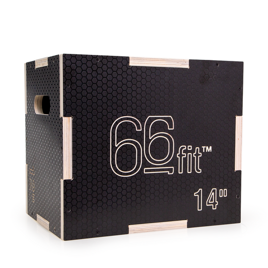 3 in 1 Plyometric Jump Box Black for Wooden Plyo, Platform and Jumping Agility