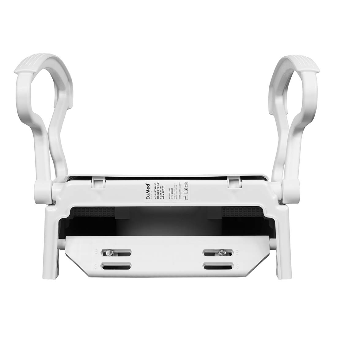 Toilet Seat Raiser With Armrests, Adjustable Hight
