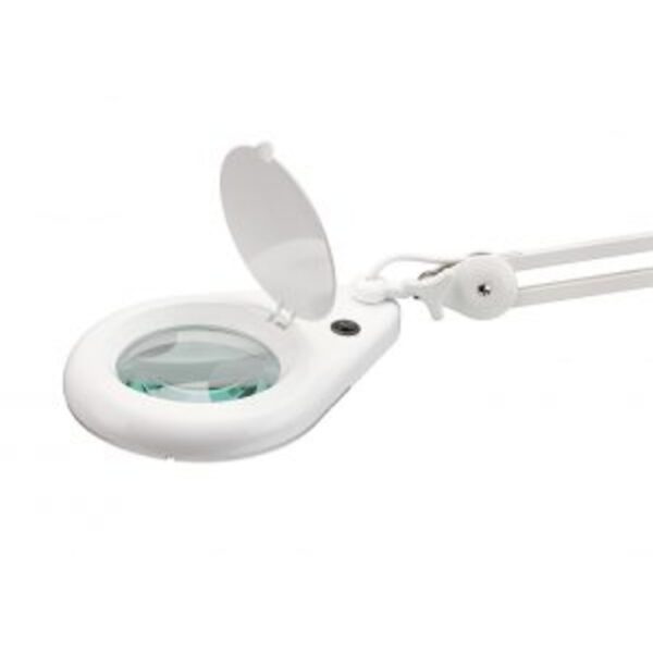 LED Magnifying Lamp with Table Clamp (12cm diameter, 115cm extension)