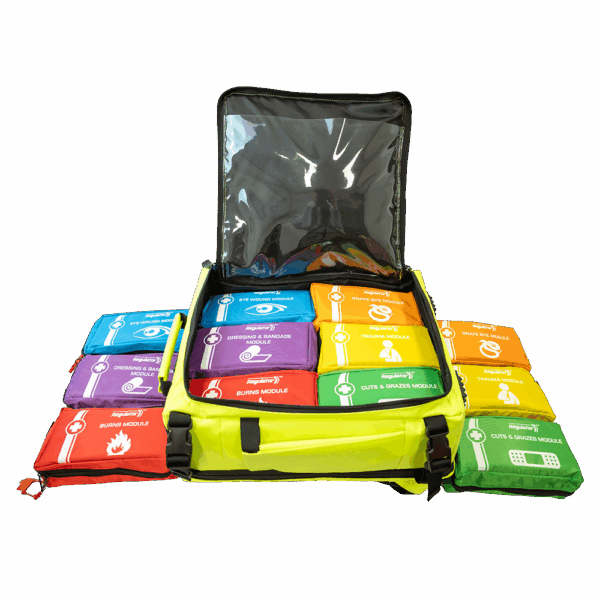 AEROKIT Modulator First Aid Kit Backpack w/ Allergy Medication Board 44 x 37 x 24cm
