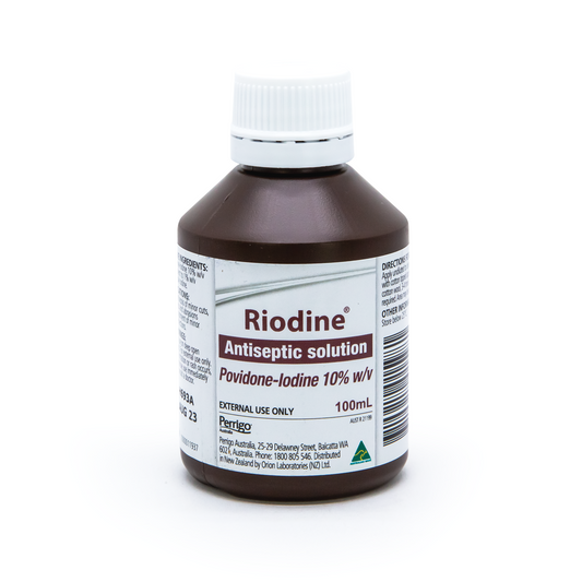 Riodine Antiseptic Povidone-Iodine Solution - Effective Betadine Alternative