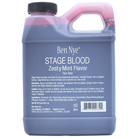Ben Nye Stage Blood 500mL – Realistic Fake Blood for Trauma Training & First Aid Simulation