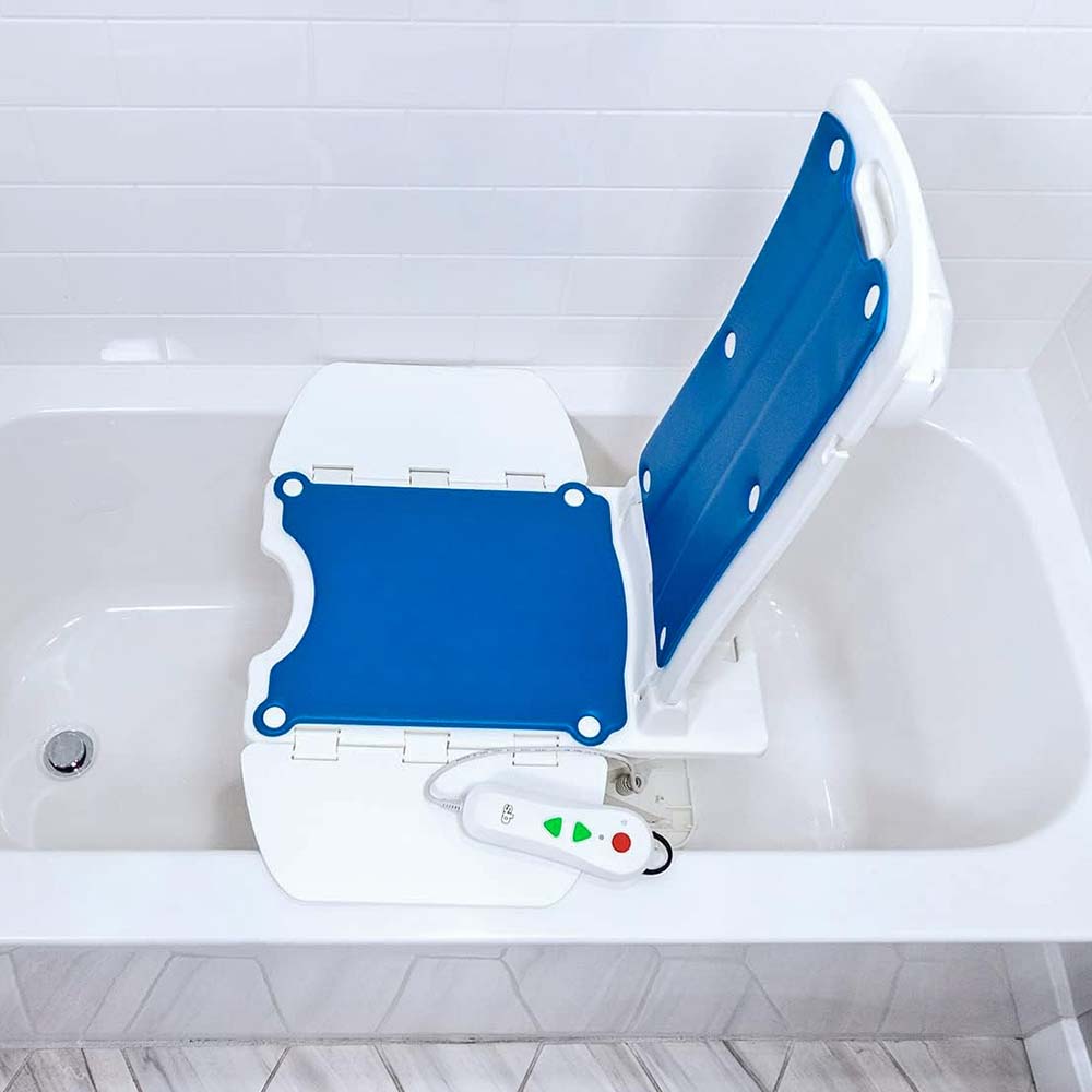 Battery-Powered Bath Lift Chair -  Auto Reclining and Adjustable, Safe and Comfortable for Elderly and Limited Mobility
