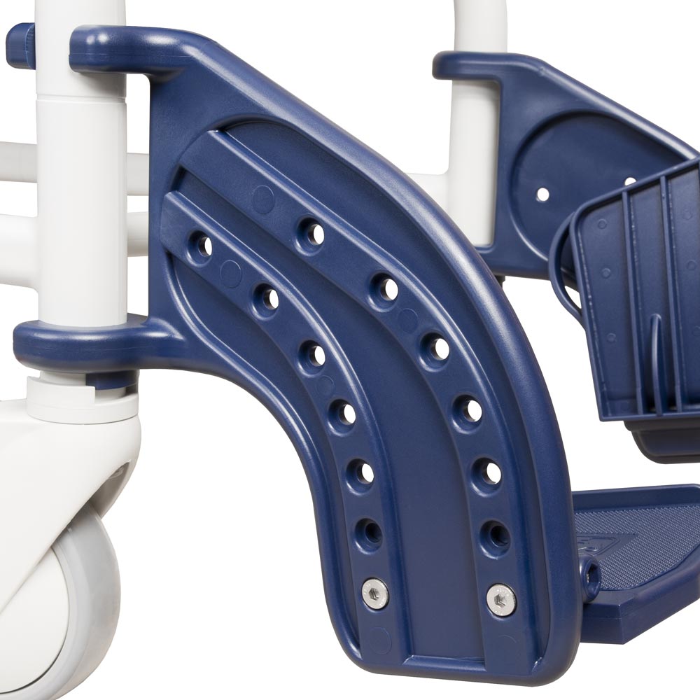 Mobile Commode Chair - Comfort & Dignity for Immobilised Patients with Adjustable Height & Swivel Castors