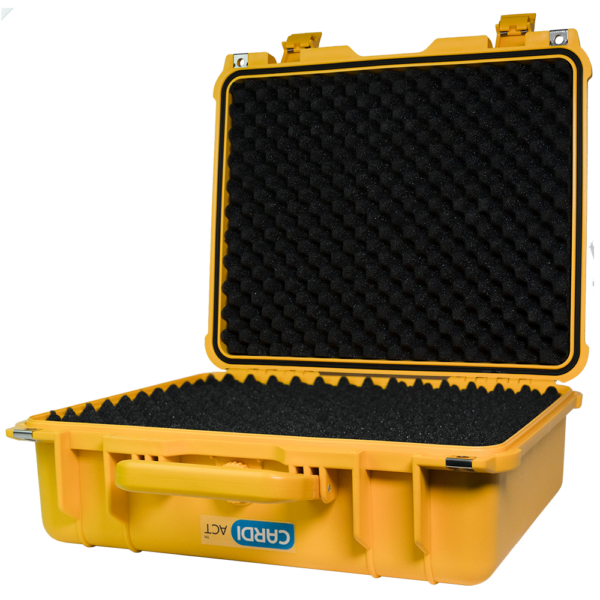 CARDIACT Large Waterproof Tough AED Case  43 x 38 x 15.4cm (Yellow)