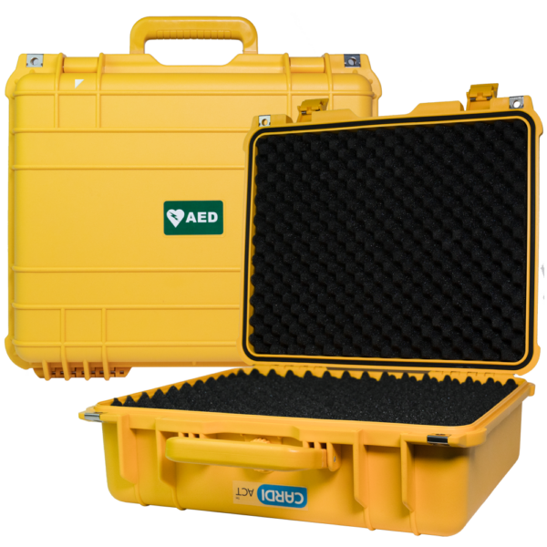 CARDIACT Large Waterproof Tough AED Case  43 x 38 x 15.4cm (Yellow)
