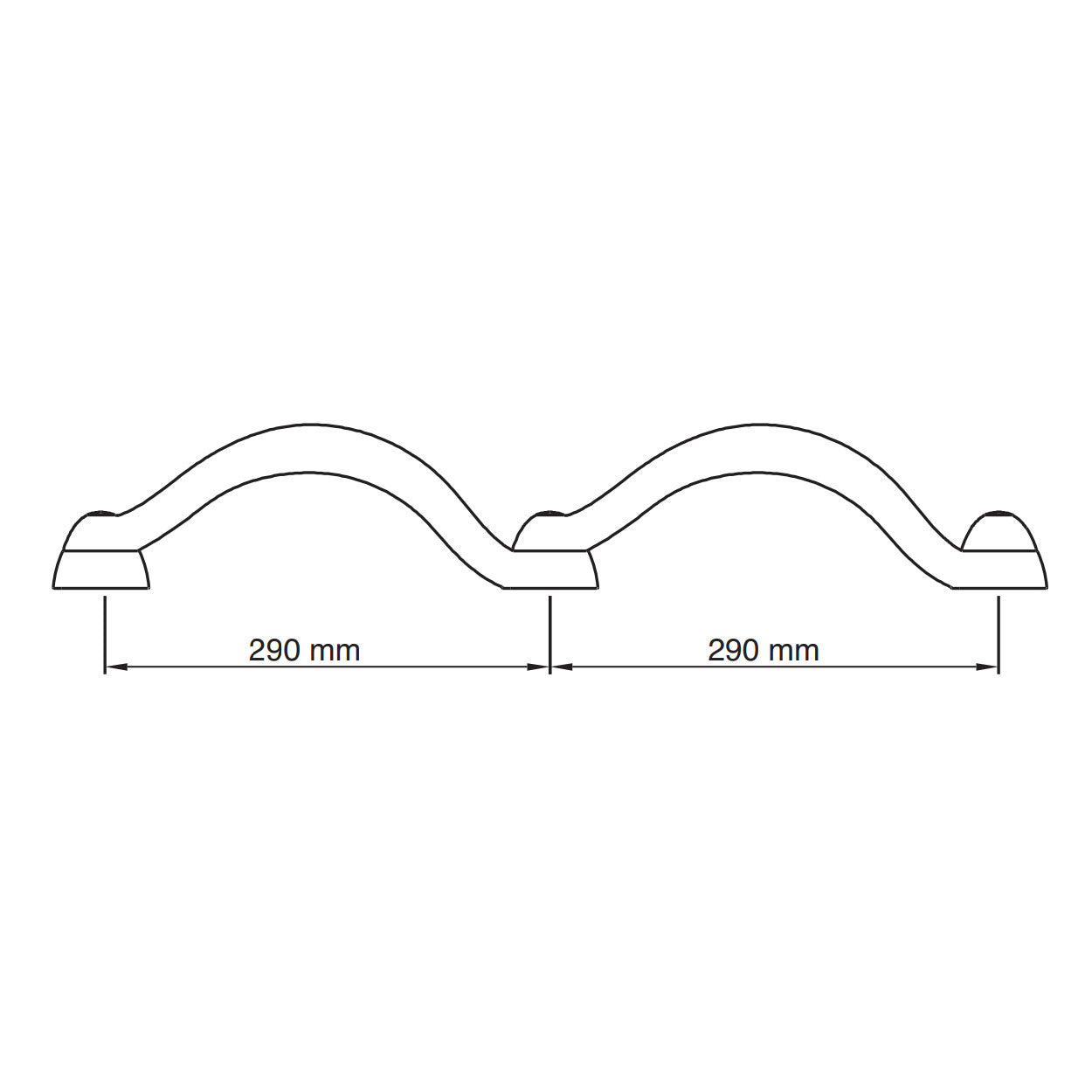 Modular Safety Grab Rails - Concealed Fittings, Versatile Bathroom Design, Customisable Shapes
