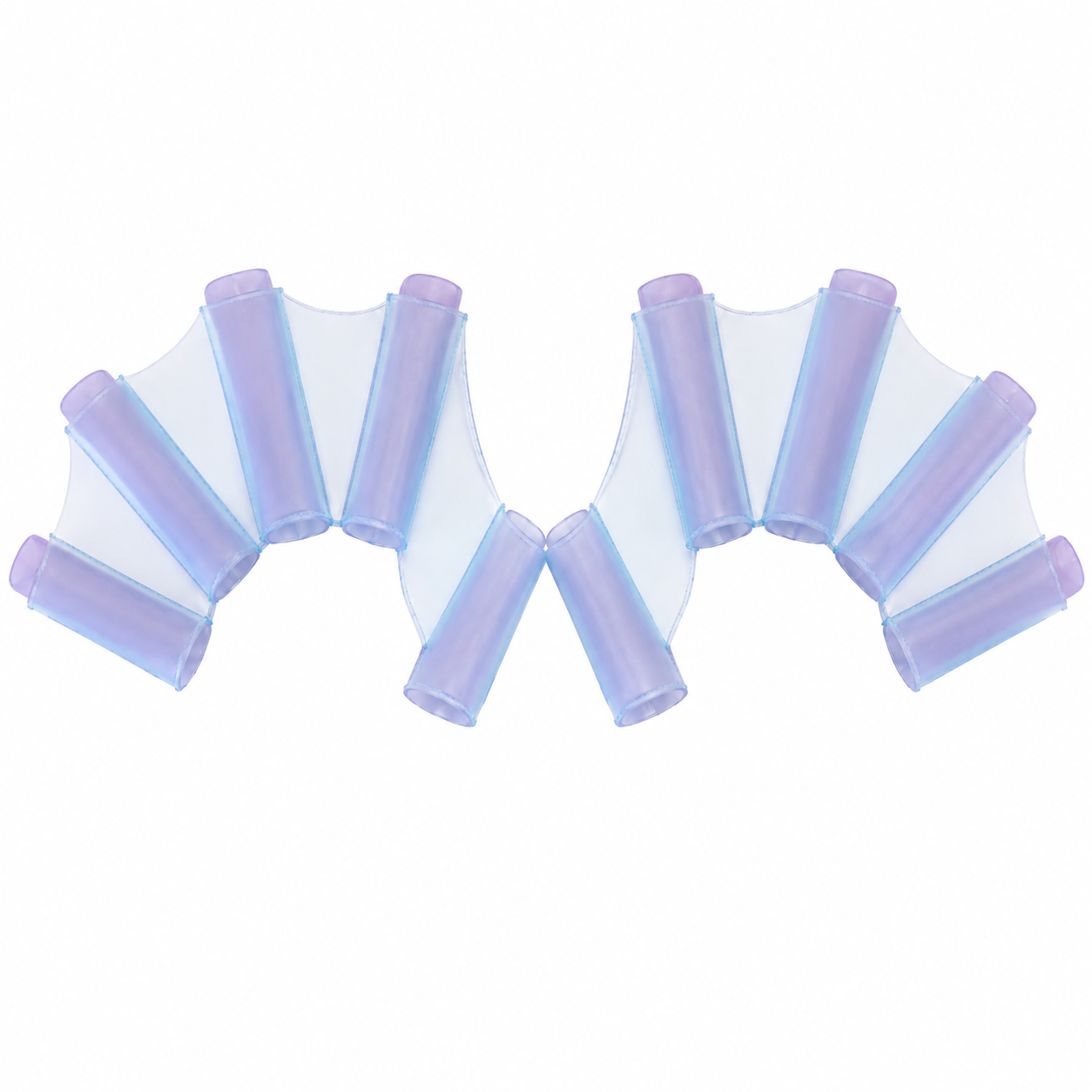 Silicone Swim Fins - Blue - 1 Pair - Ideal for Snorkeling - Comfortable Silicone Swimming Equipment