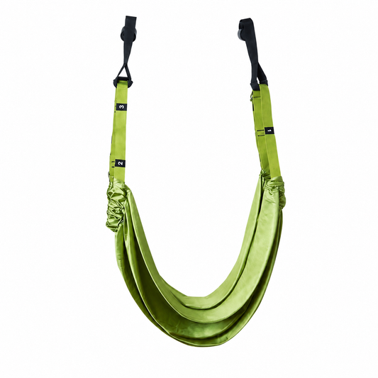 Green Fitness Yoga Strap Band Waist Trainer Leg Door Swing Adjustable Ballet Dancer