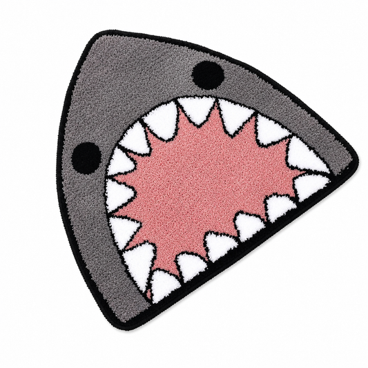 Shark Shaped Non-Slip Bath Rug - Extra Soft Absorbent Microfiber Quick Dry