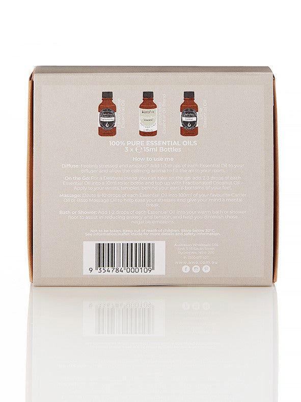 De-stress Essential Oil Pack Trio