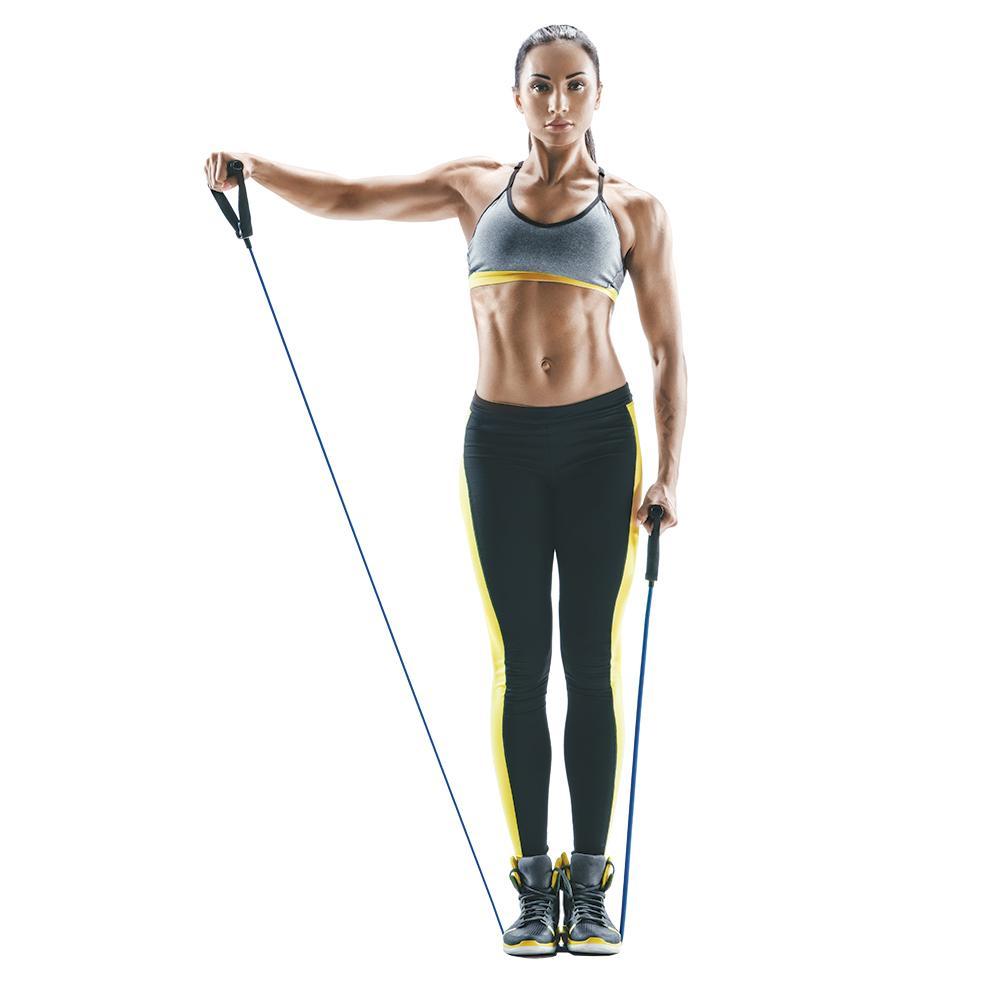 Resistance Tube with Handles – 130cm Exercise Band for Strength Training, Pilates