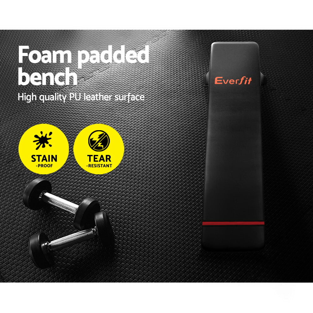 Weight Bench Flat Bench Press Home Gym Equipment 300kg Capacity
