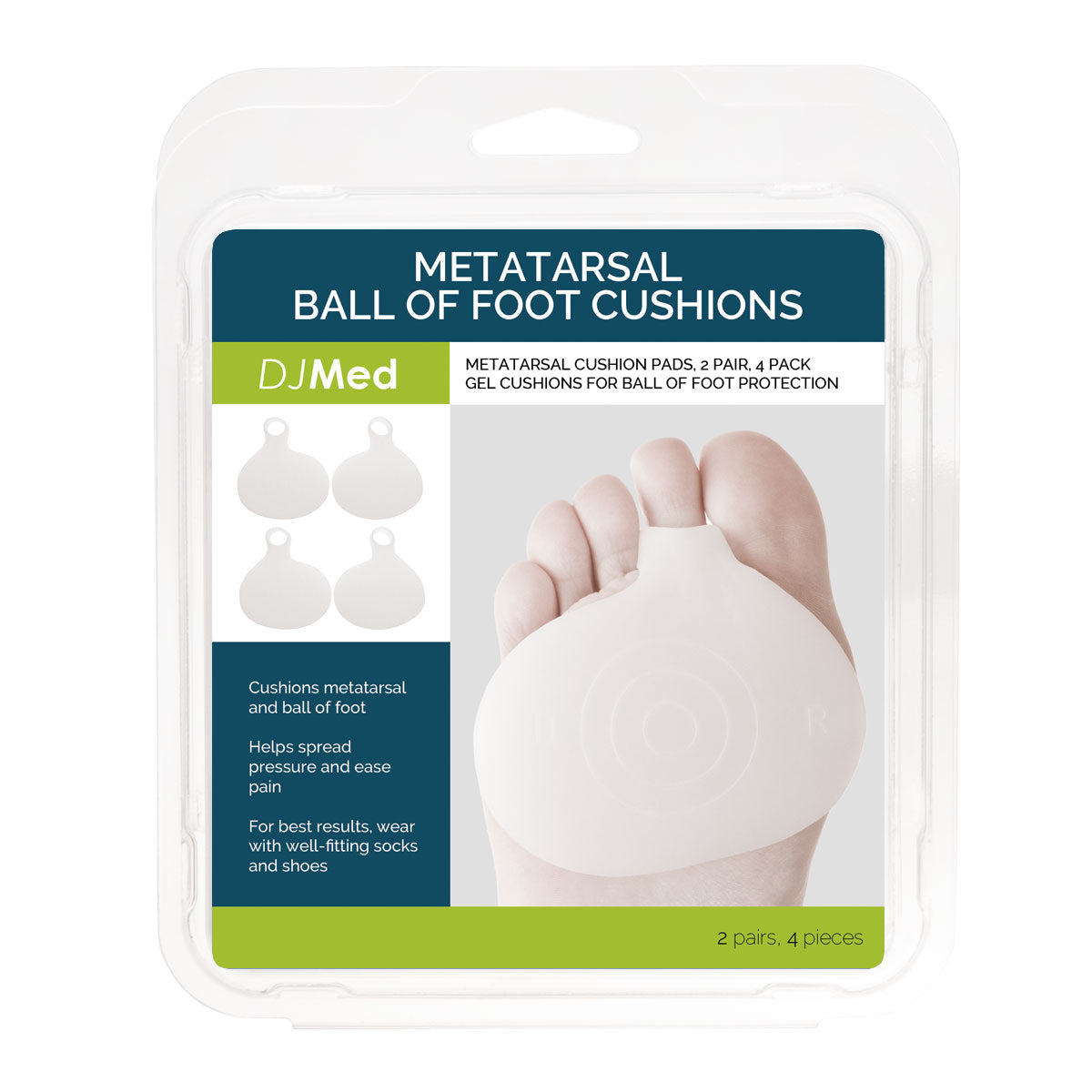 Metatarsal Gel Pads, Ball of Foot Cushions