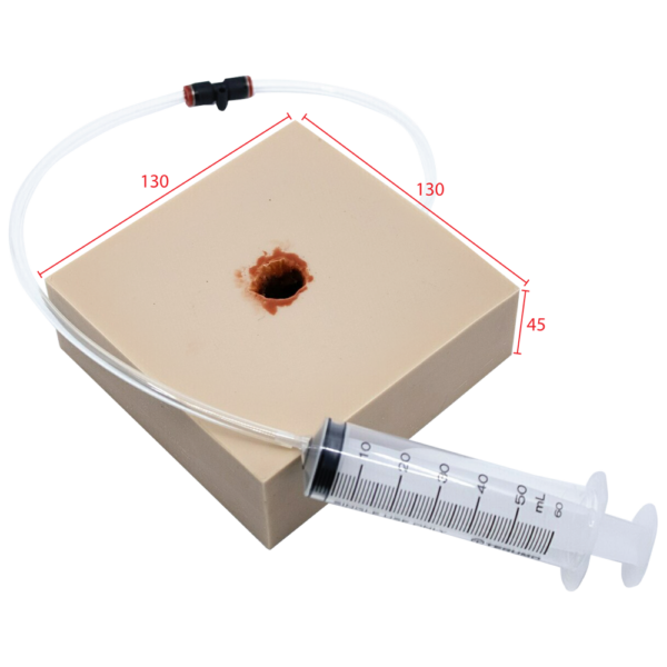 TRAUMASIM Gunshot Haemostatic Clotting Trainer (Square)