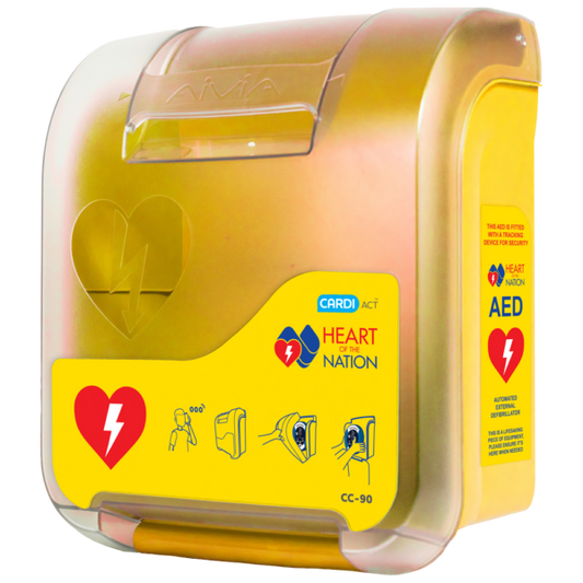 HOTN CARDIACT Alarmed AED Cabinet (Yellow)